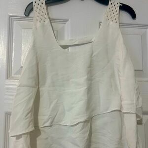 Anthropologie HD Crop Ruffle Top